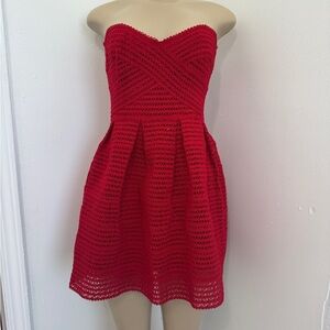 NWT Red strapless FOREVER 21 short dress